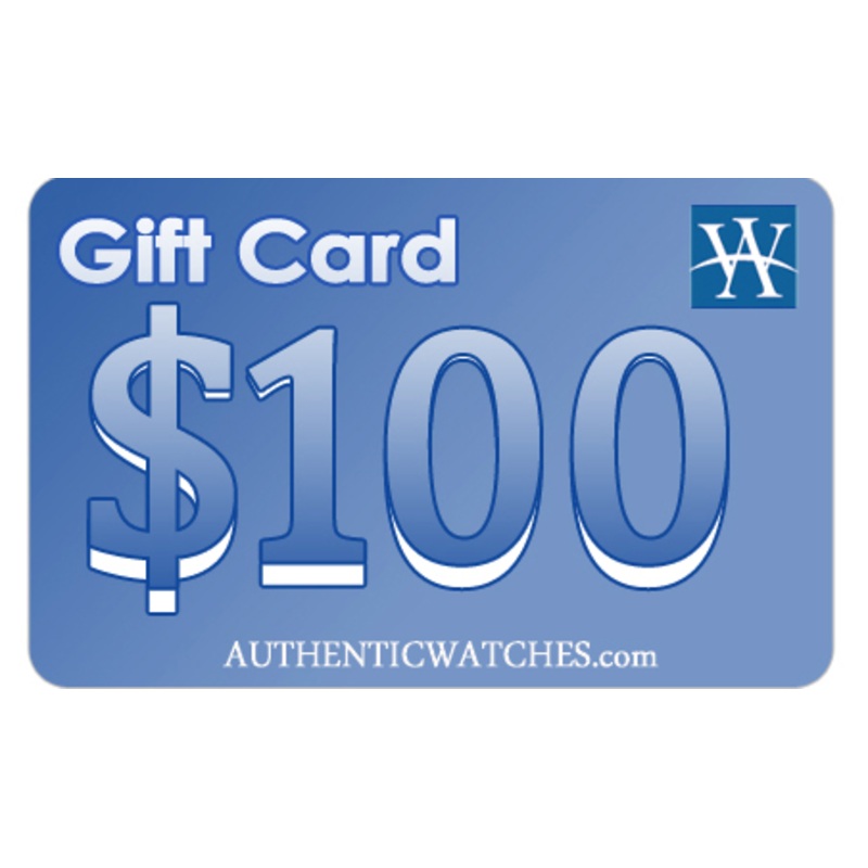 $100 Watch Gift Card – New High End Swiss Watches at Discounted Prices!