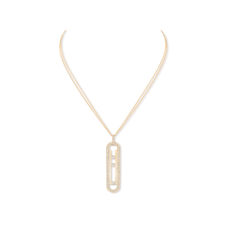 Move 10th Long Pendant in Yellow Gold – Messika