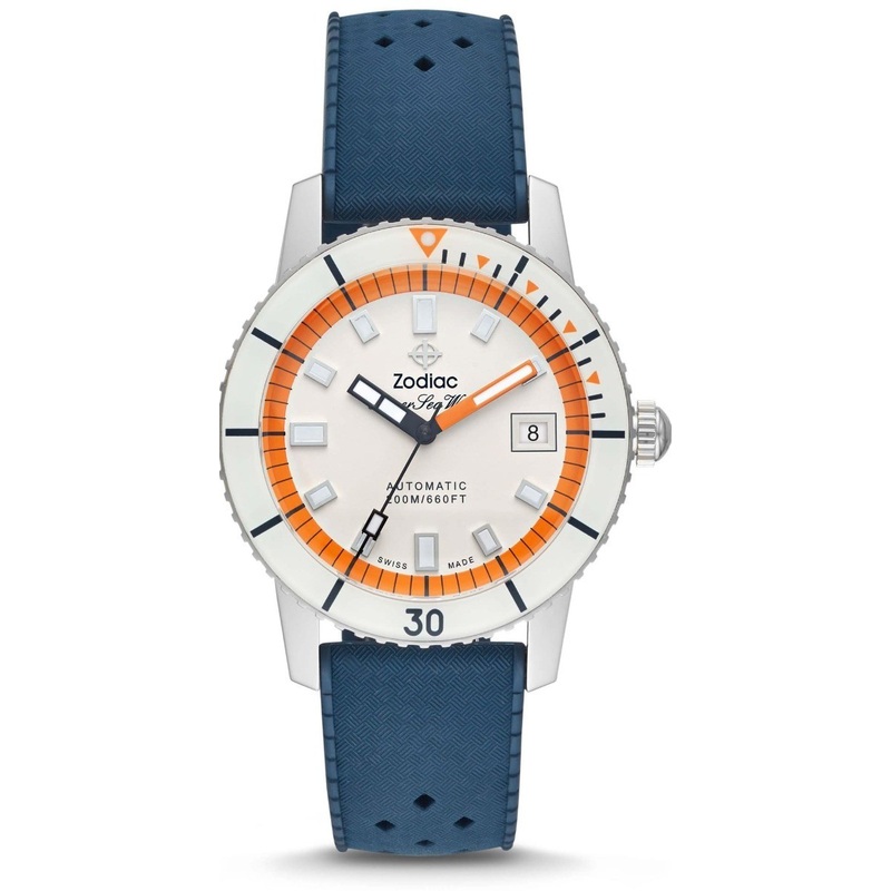 Zodiac Super Sea Wolf Automatic Blue Rubber ZO9270
