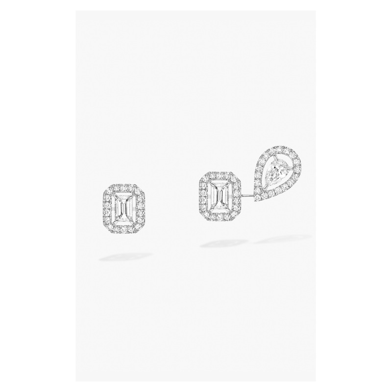 My Twin 1+2 Earrings in White Gold – Messika