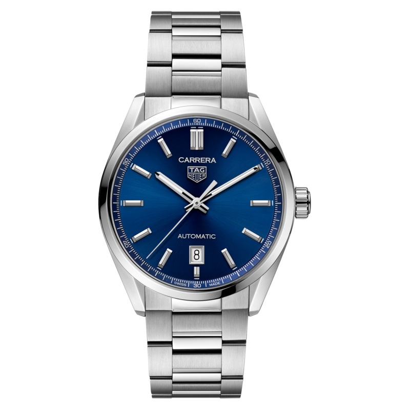 TAG Heuer Carrera Calibre 5 Automatic Mens Blue Watch (WBN2112.BA0639)