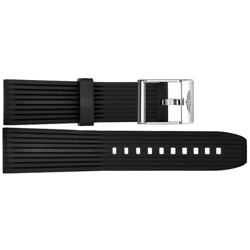 268S | Breitling 24mm Black Rubber Strap