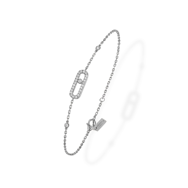 Move Uno Bracelet in White Gold – Messika