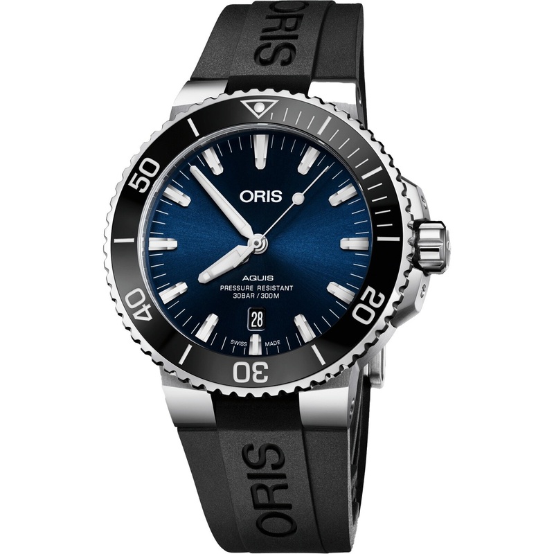 Oris Aquis Date 43.5mm Blue Dial on Strap 01 733 7730 4135-07 4 24 64EB