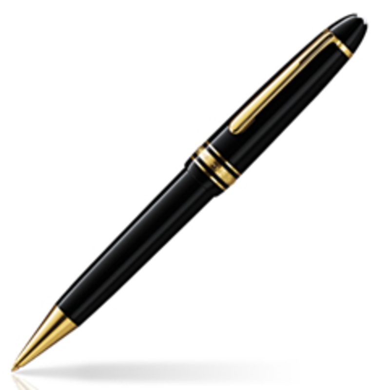 10456 Montblanc Meisterstuck Le Grand Ballpoint Pen Black Precious Resin
