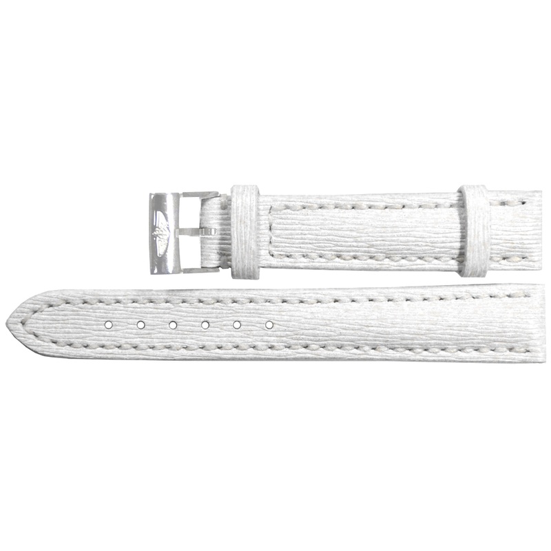 236X | Breitling 18mm White Calfskin Leather Strap