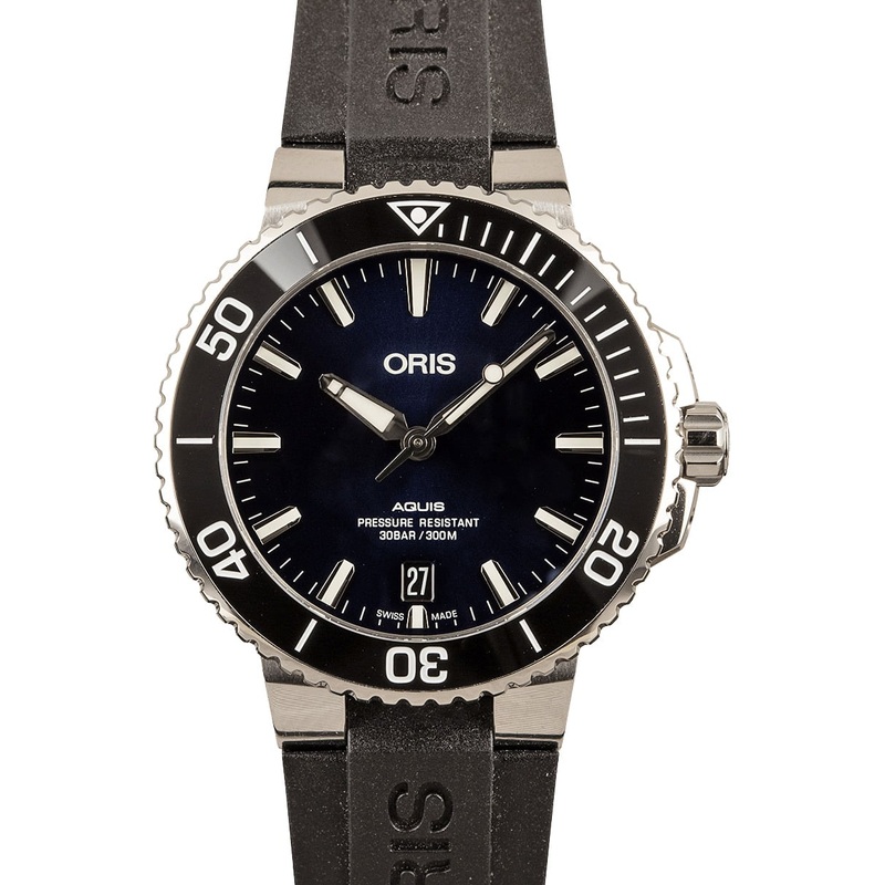 Buy Like-New Oris Aquis Date 01 733 7732 4135-07 4 21 64FC  – Sku: 147599