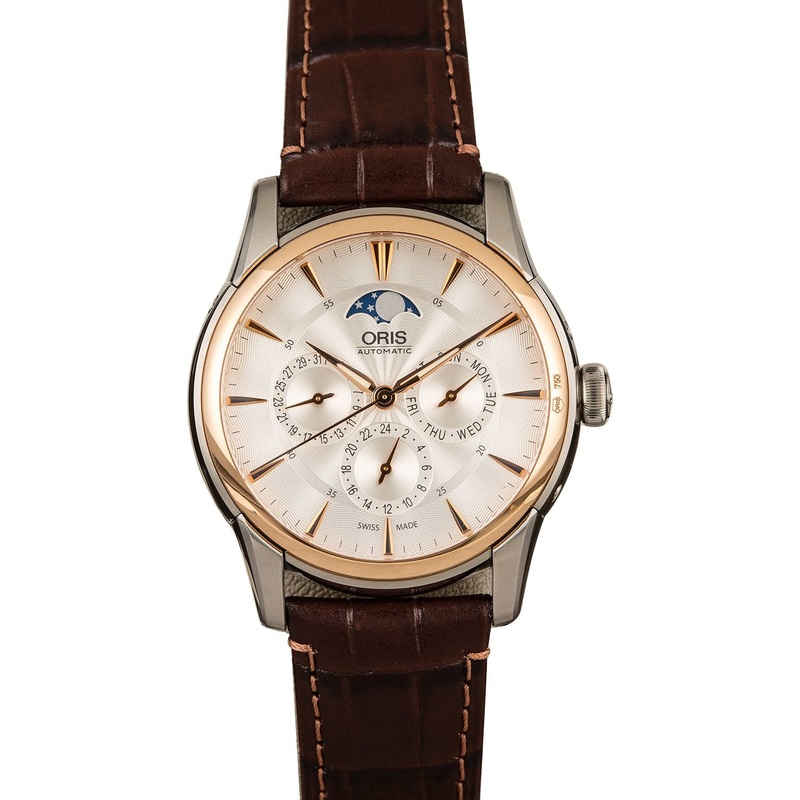 Buy Used Oris Artelier Complication 01 582 7689 6351-07 5 21 70FC  – Sku: 7689 6351