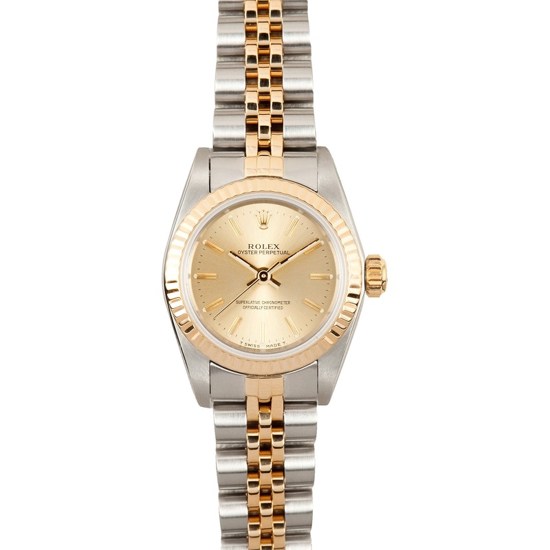 Two Tone Ladies Oyster Perpetual 67193 – Ships Free, no Sales Tax
