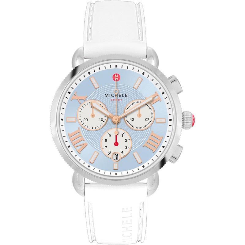 Michele Sporty Sport Sail Blue Dial Steel Women’s Watch MWW01P000005