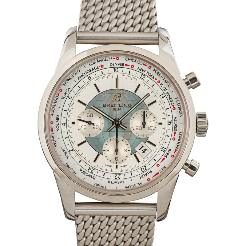 Buy Used Breitling Transocean AB0510U0/A732  – Sku: 164554