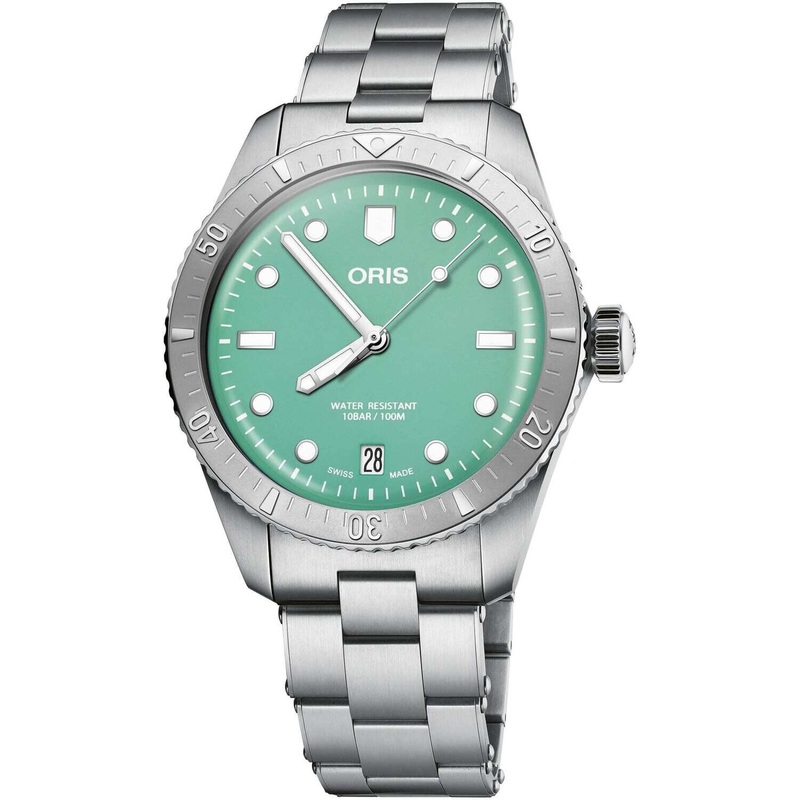 Oris 01 733 7771 4057-07 8 19 18 Sixty Five Cotton Candy Green Dial