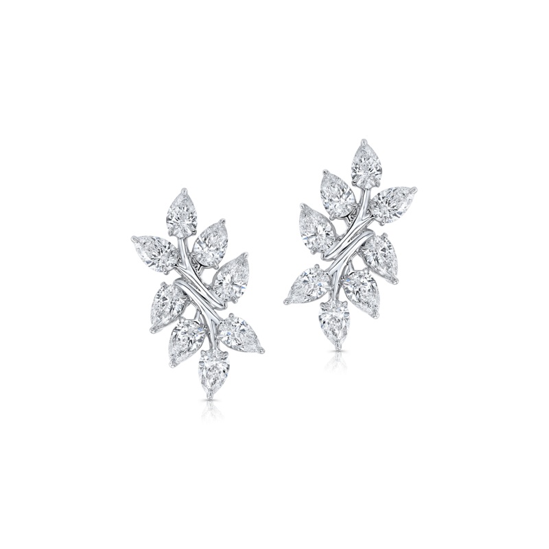 Branch Earrings in White Gold – Rahaminov Diamonds