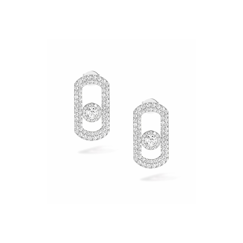 So Move Pav Studs in White Gold – Messika
