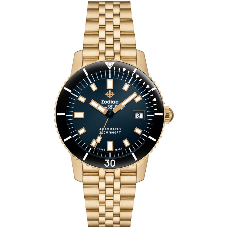 Zodiac ZO9308 Super Sea Wolf Compression Diver Blue Dial 40mm