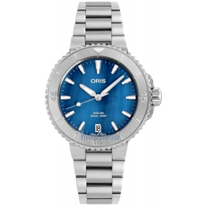 01 733 7770 4155-07 8 18 05P   Oris Aquis Date 36.5mm Ladies Watch