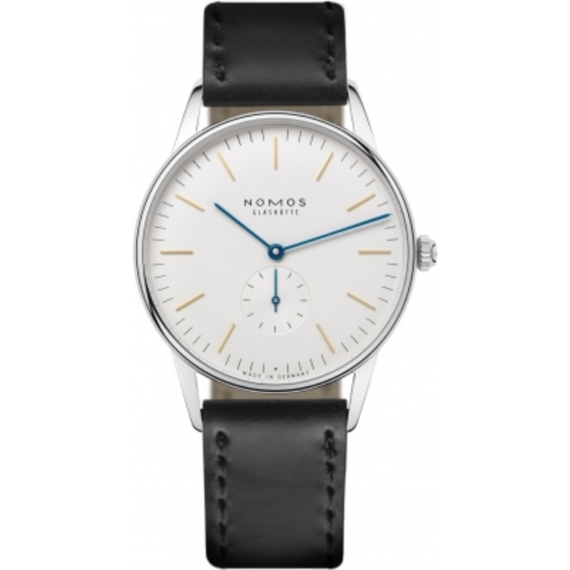 384 Sapphire Crystal Back Nomos Glashutte Orion 38mm Mens Watch