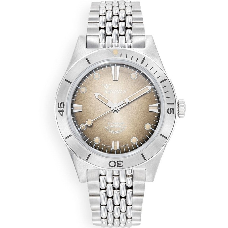 Squale SUPERSSBW.AC Super-Squale Sunray Brown on Bracelet