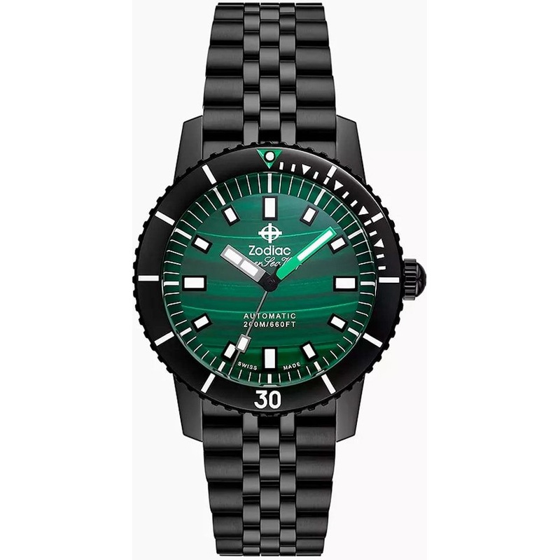 Zodiac ZO9314 Compression Diver Green Malachite Dial