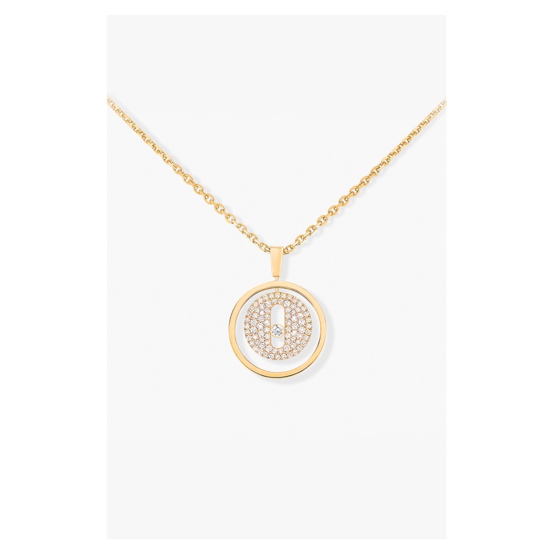 Lucky Move Pav Pendant in Yellow Gold – Messika