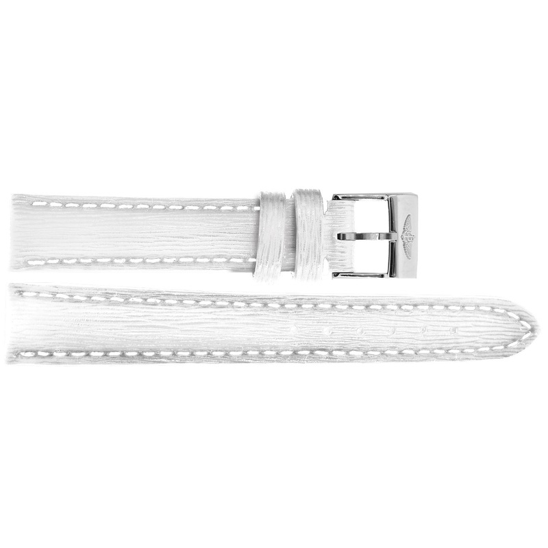 235X Breitling White Calfskin Leather Replacement Strap 16/14MM