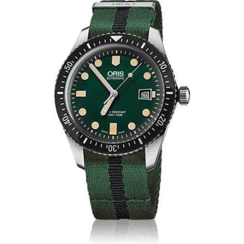 Oris Divers Sixty Five Green Dial NATO Strap 01 733 7720 4057-07 5 21 25FC