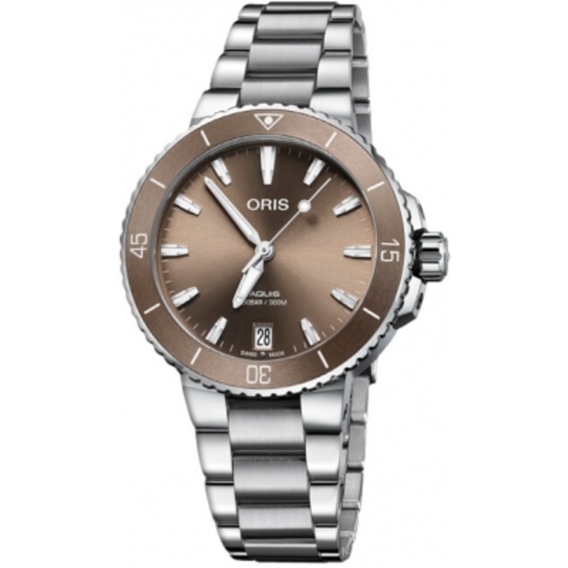 01 733 7731 4156-07 8 18 05P Oris Aquis Date 36.5mm Ladies Watch