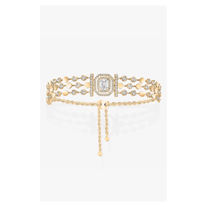 D-Vibes Multi Row Bracelet in Yellow Gold – Messika
