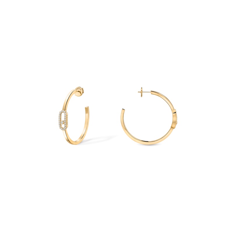Move Uno PM Hoops in Yellow Gold – Messika