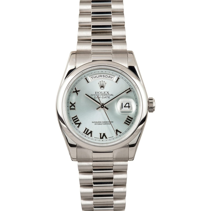 Platinum Day-Date President 118206 – Bob’s Watches