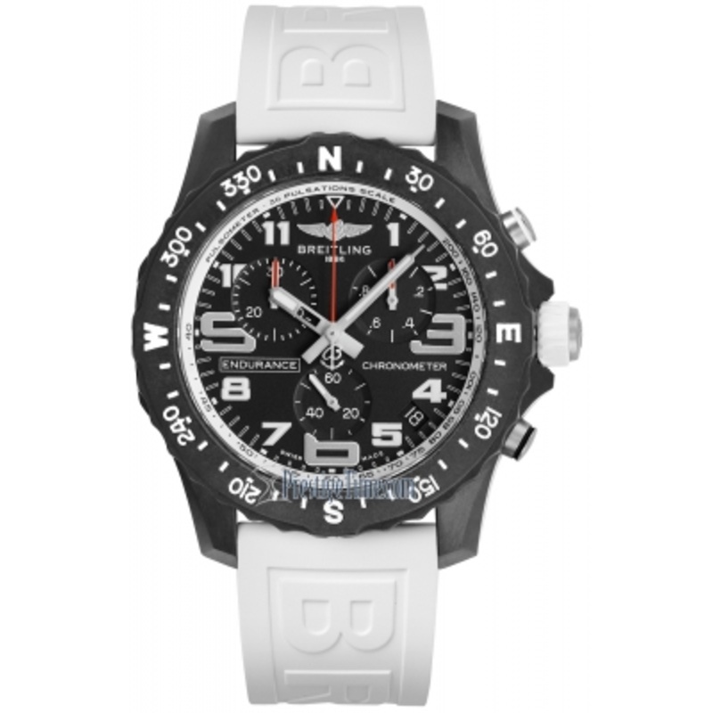 x82310a71b1s1 White Breitling Endurance Pro Quartz 44mm Mens Watch