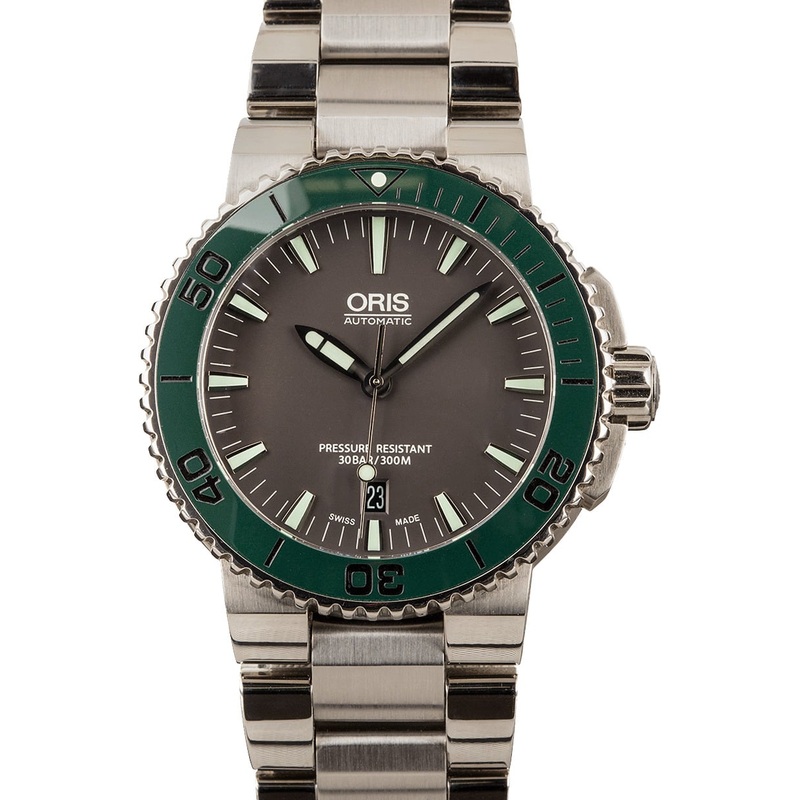 Buy Like-New Oris Aquis Date 01 733 7653 4157-07 8 26 01PEB  – Sku: 142049