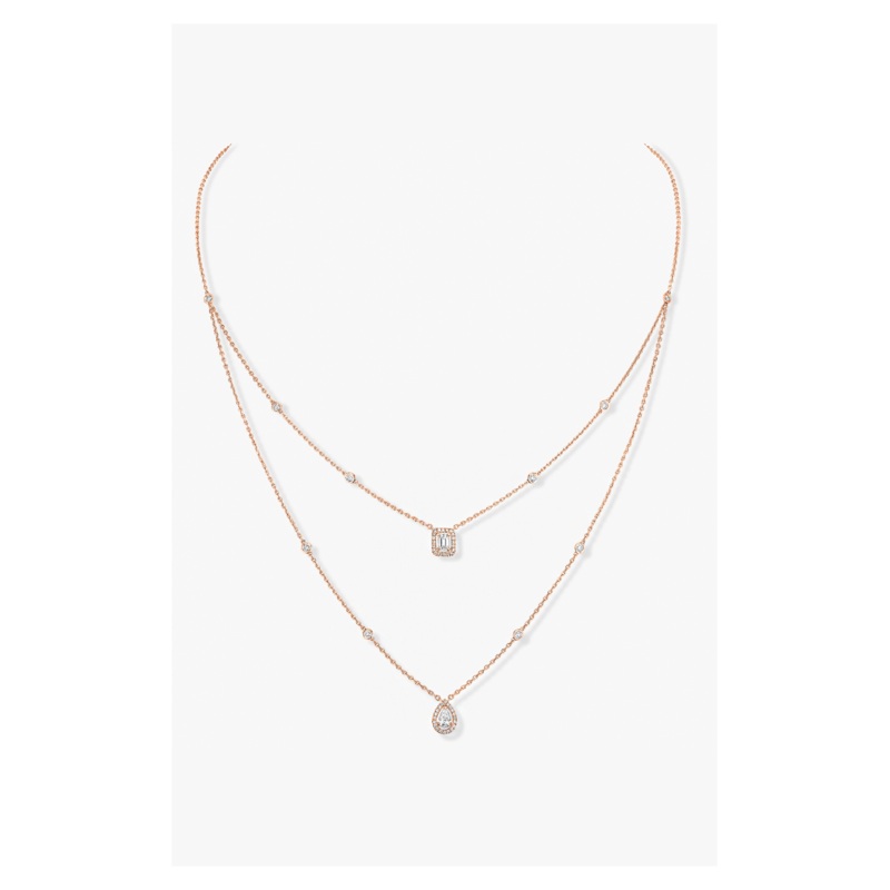 My Twin Necklae in Pink Gold – Messika