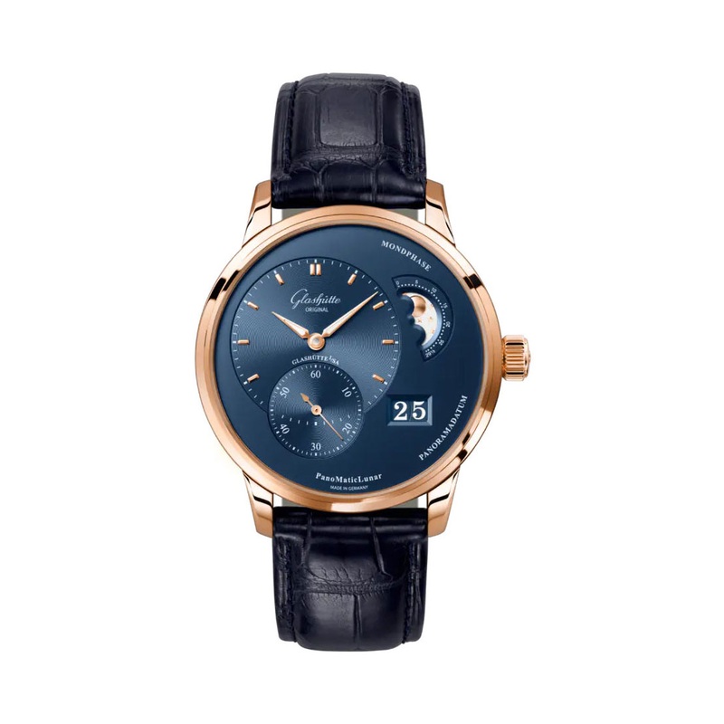 1 90 02 11 35 61 Glashutte Pano Series PanoMaticLunar   Rose Gold