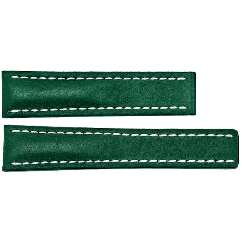 191X | Breitling Green Leather Strap | AuthenticWatches.com