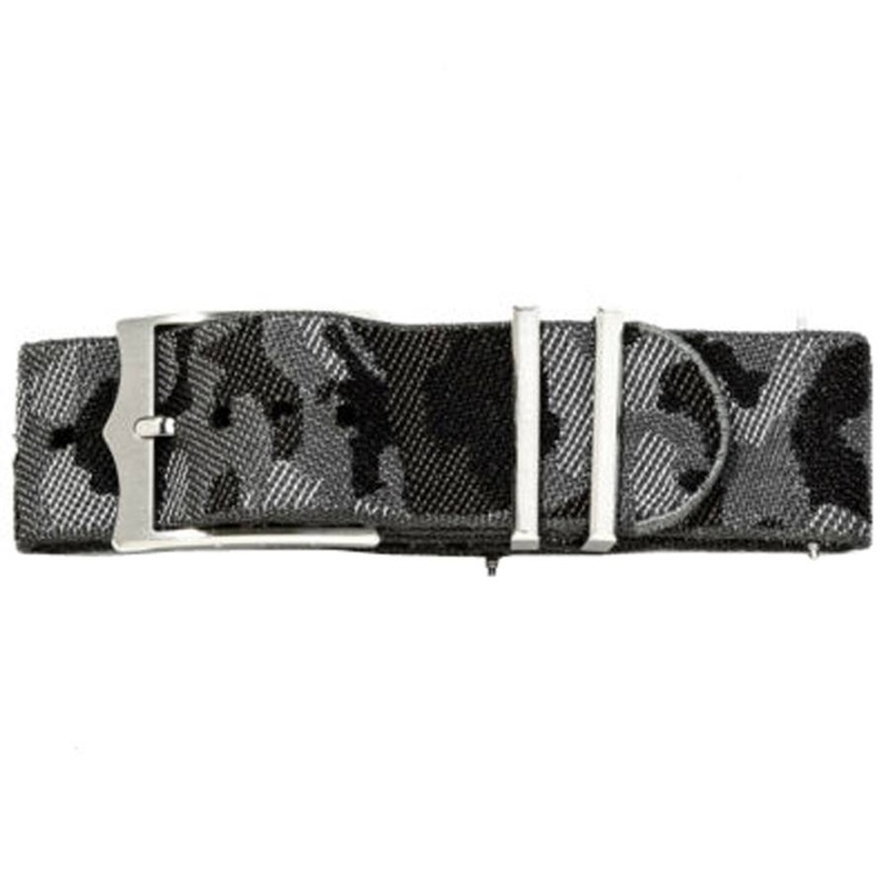 4345079 Tudor 21mm Black Camouflage Fabric Nato Strap