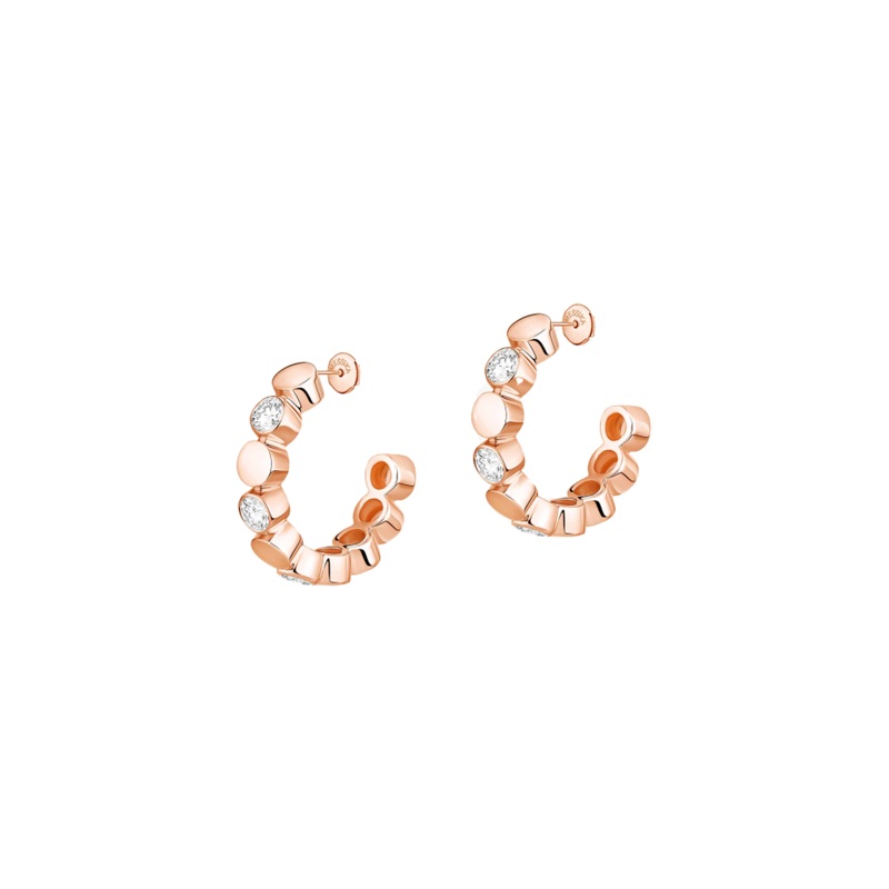 D-Vibes Hoops in Pink Gold – Messika