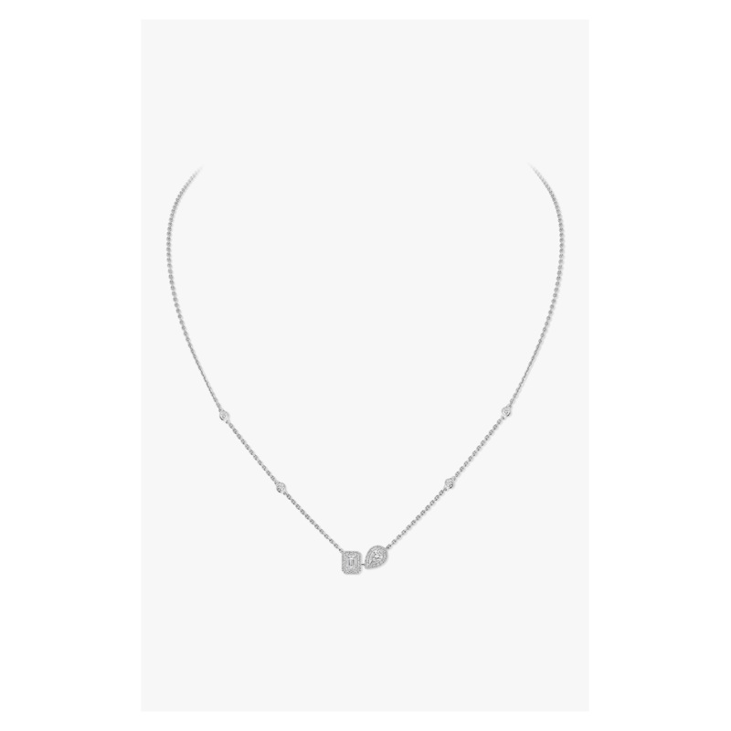 My Twin Necklace in White Gold – Messika