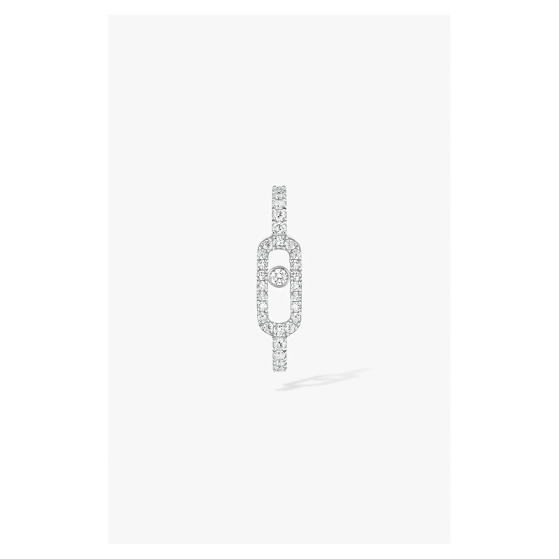 Move Uno Single Earring in White Gold – Messika