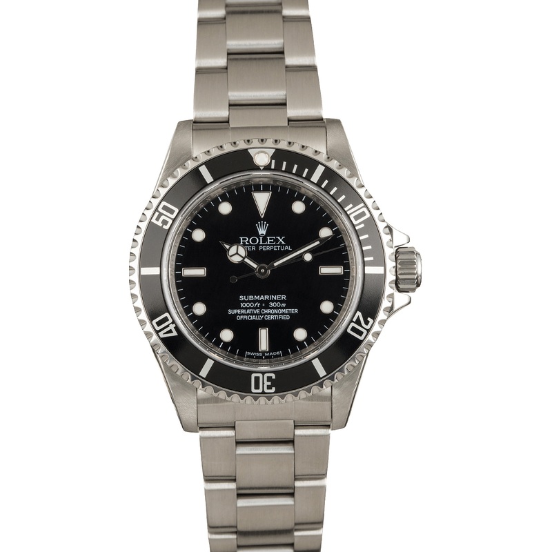 Used Rolex Submariner 14060 Black Dial Steel Oyster  Item: 123580 T