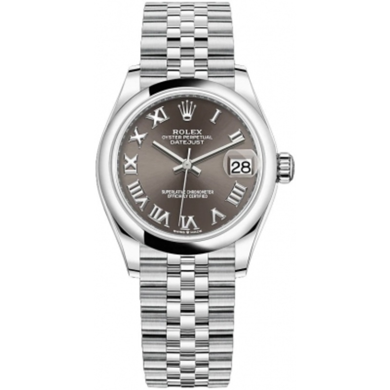 278240 Dark Grey Roman Jubilee Rolex Datejust 31mm Stainless Steel Ladies Watch
