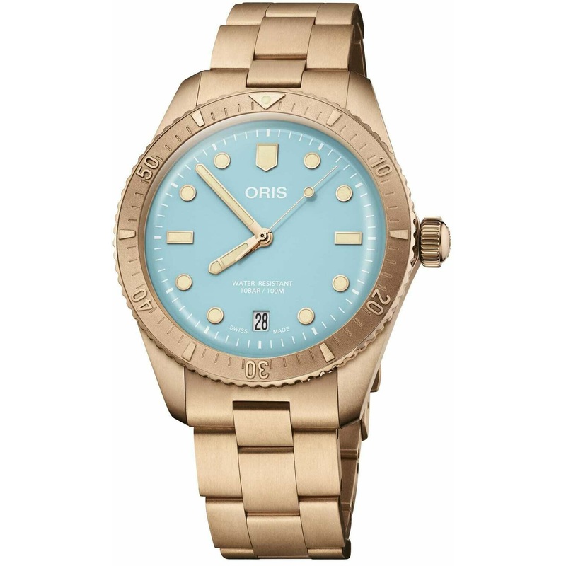 Oris Cotton Candy Sky Blue on Bracelet