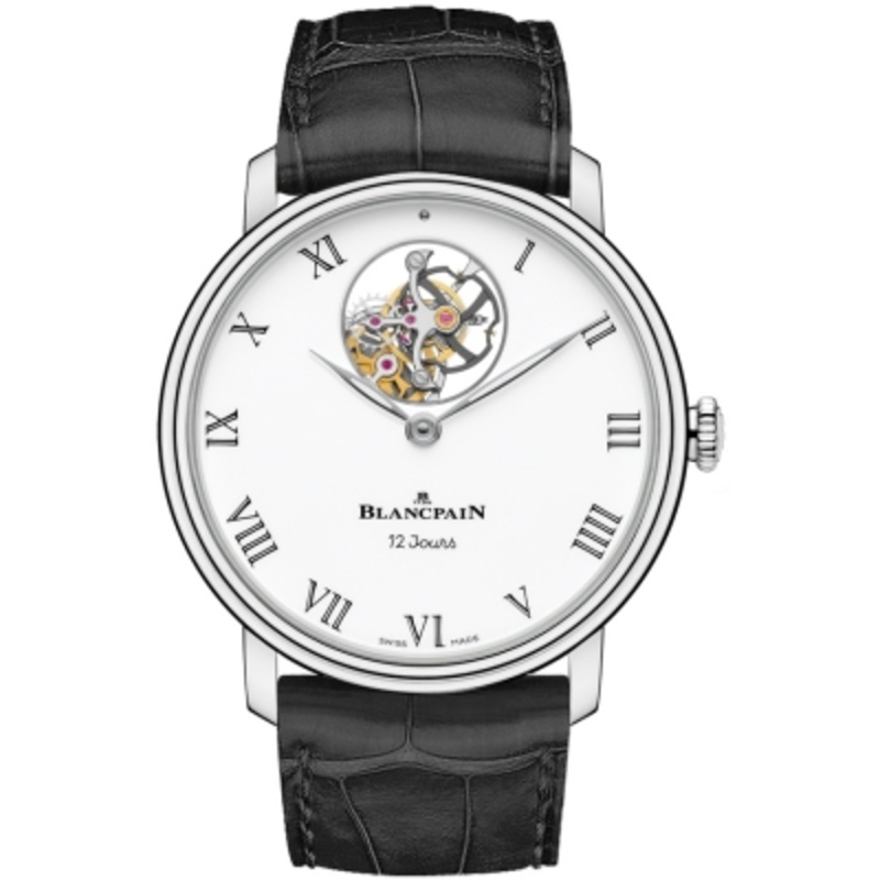 66240-3431-55b   Blancpain Villeret 12 Days Tourbillon 42mm Mens Watch
