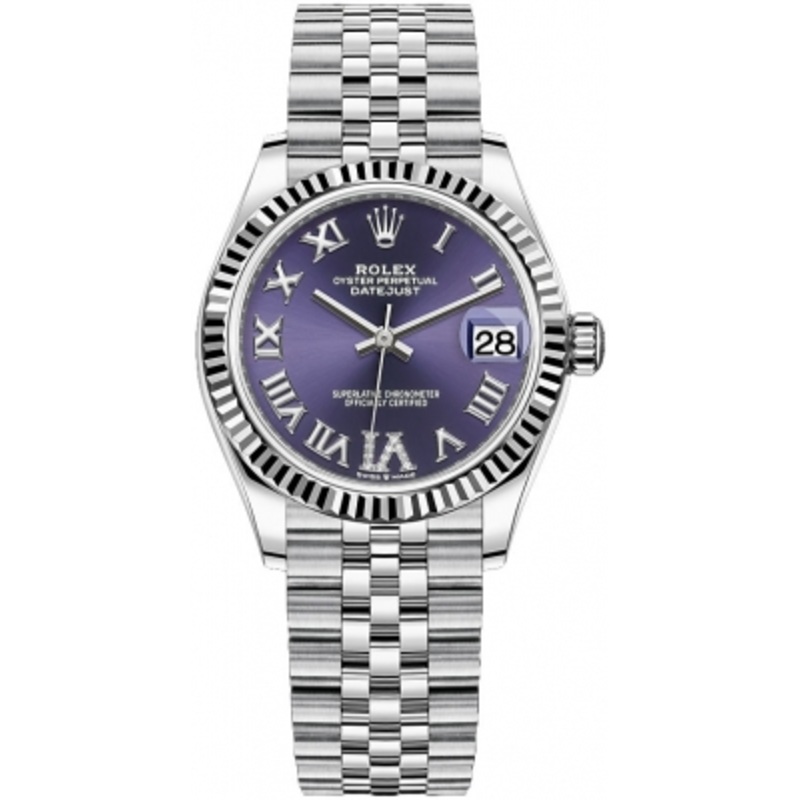 278274 Aubergine VI Jubilee Rolex Datejust 31mm Stainless Steel Ladies Watch