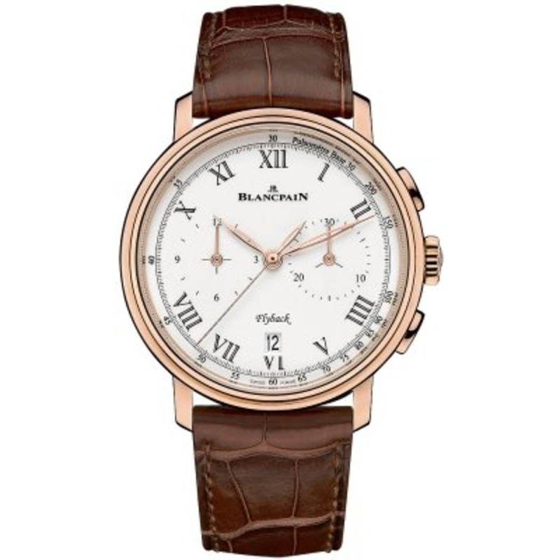6680f-3631-55b Blancpain Villeret Flyback Chronograph Pulsometer 43.60mm Mens Watch