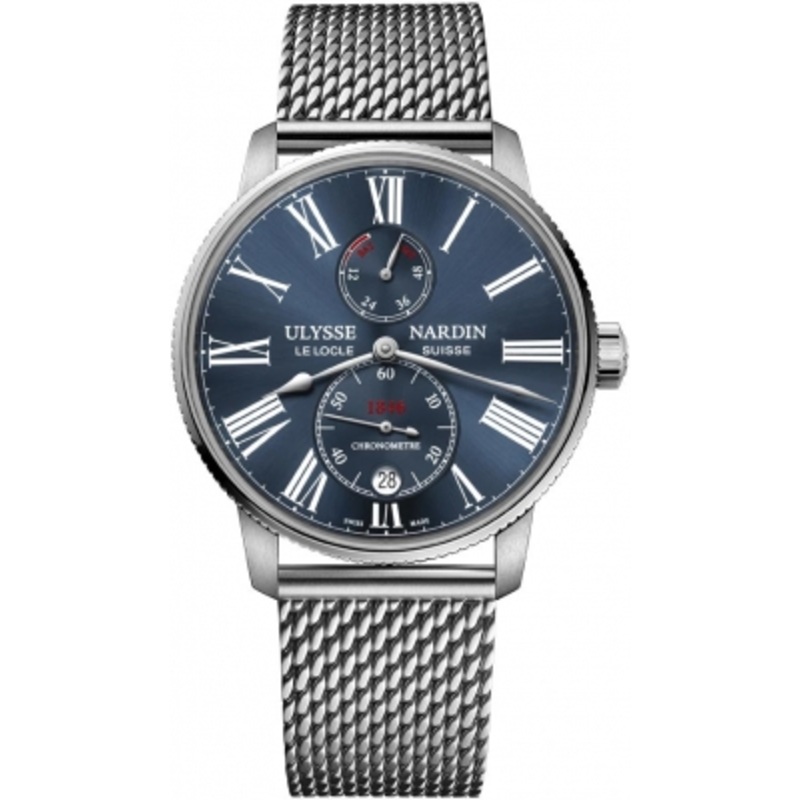 1183-310-7MIL/43 Ulysse Nardin Marine Chronometer Torpilleur 42mm Mens Watch