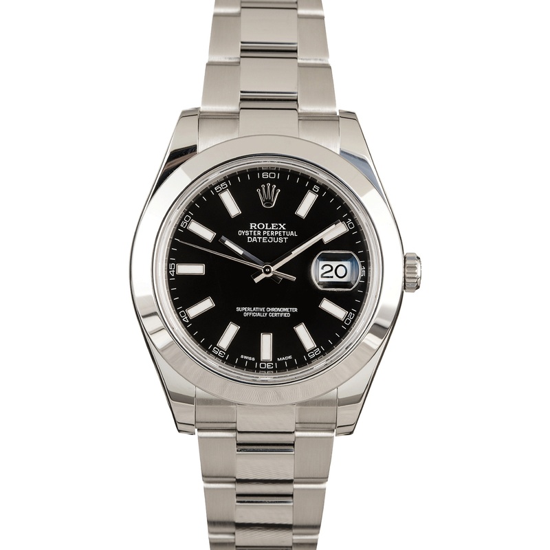 Used Rolex Datejust II 116300 Black Dial Item: 134775 x