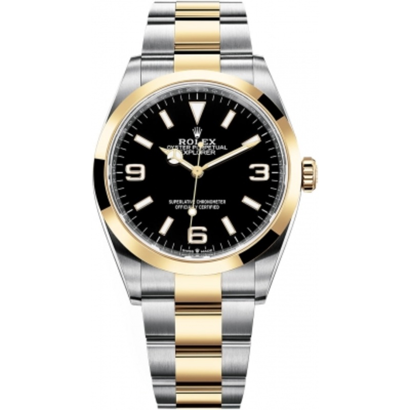 124273 Black Rolex Explorer 36mm Midsize Watch
