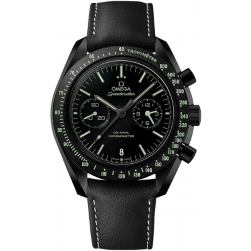 311.92.44.51.01.004 DARK SIDE OF THE MOON PITCH BLACK Omega Speedmaster Moonwatch Co-Axial Chronograph Mens Watch