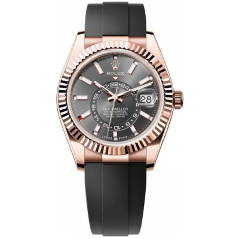336235 Slate Oysterflex Rolex Sky Dweller 42mm Mens Watch